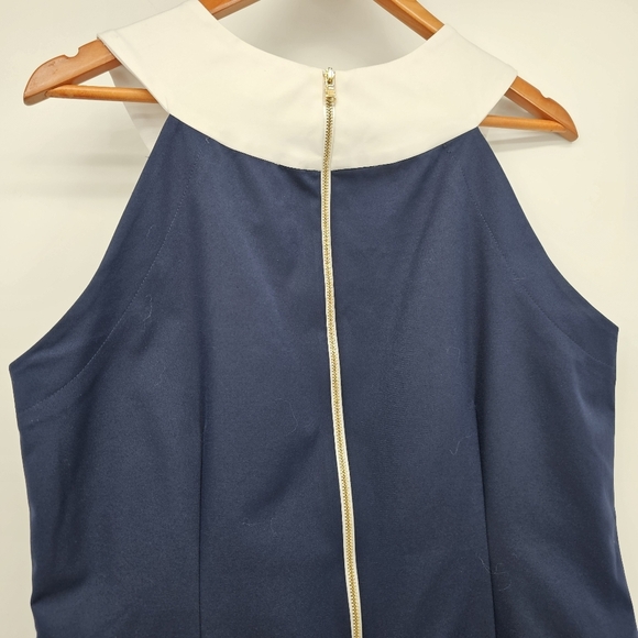 Fairway Fox Kristen Golf Dress Women CoolMax Fabric Navy White Size 12 - Picture 6 of 9